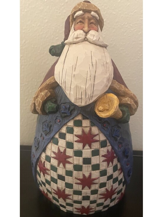 Jim Shore Other - VTG Jim Shore Christmas Bell-Ringing Santa Figurine 9.5” Heartwood Creek - 2002